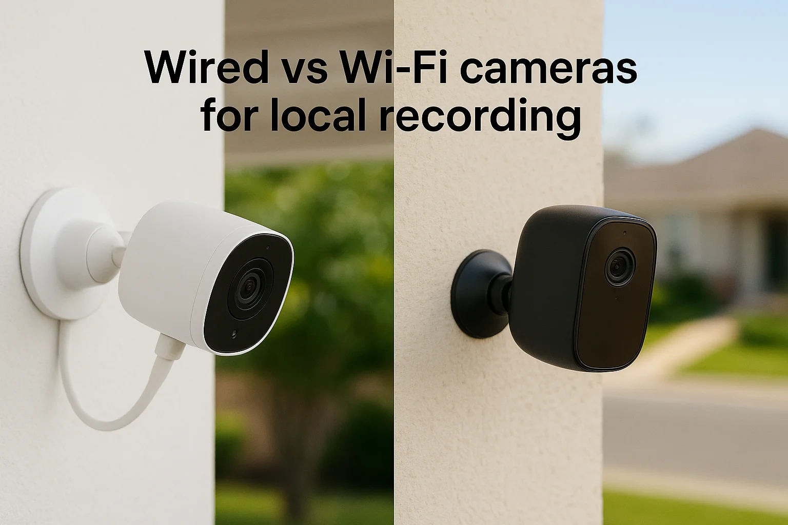 Wired vs Wi-Fi cameras for local recording